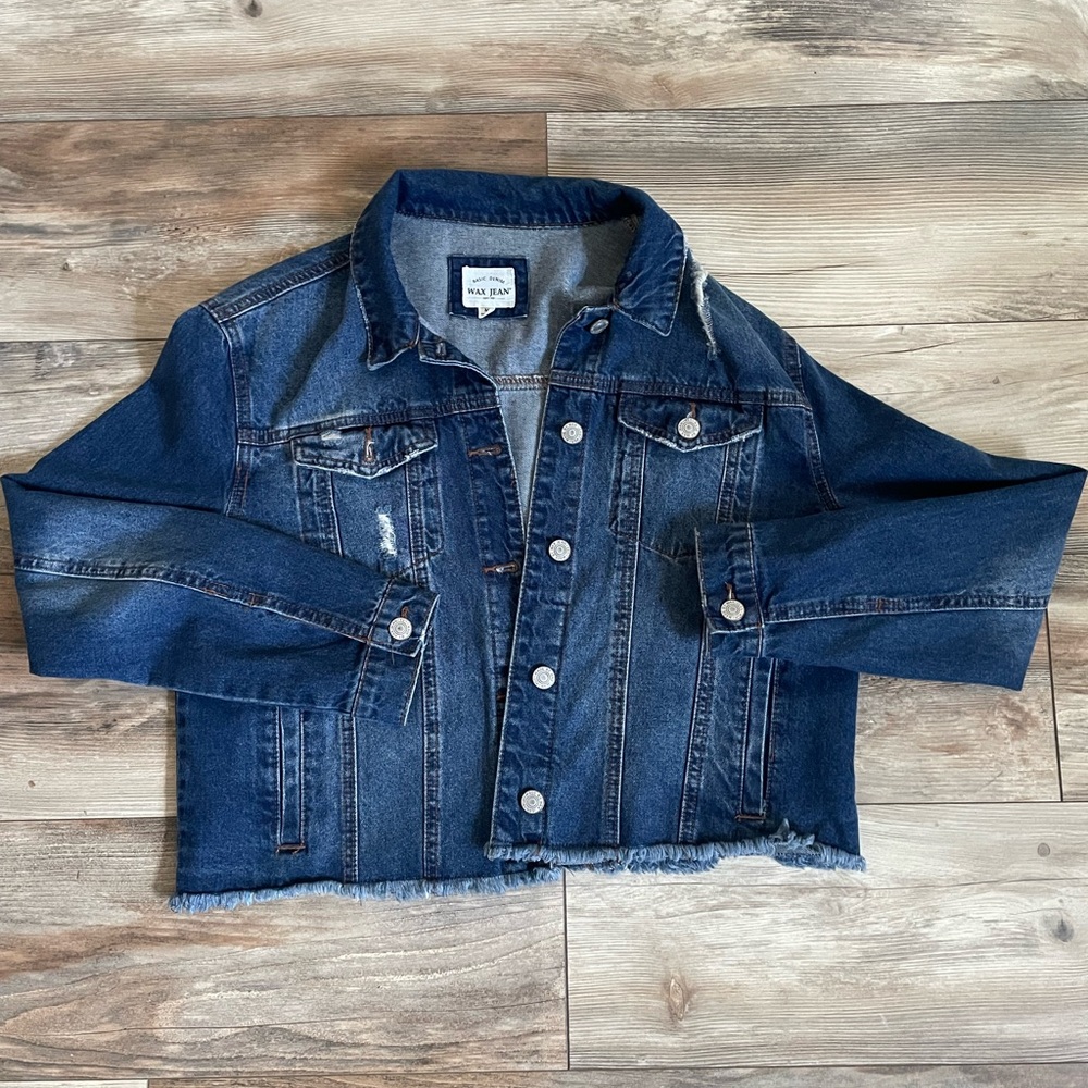 Jean Denim Jacket distressed